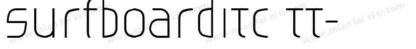 SurfboardITC TT字体转换
